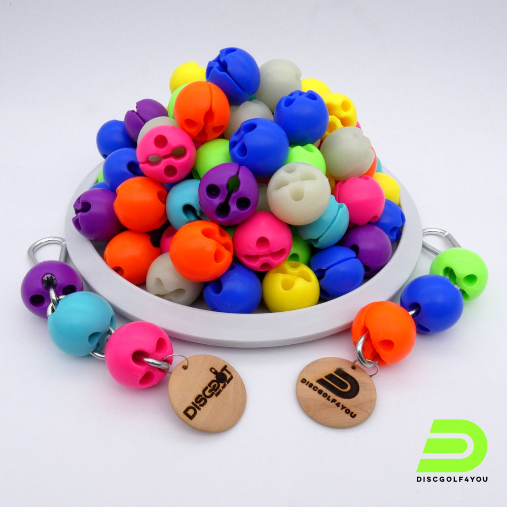 DiscDots-als-turm-mit-Anhaenger DiscDots als Turm mit Anhaenger