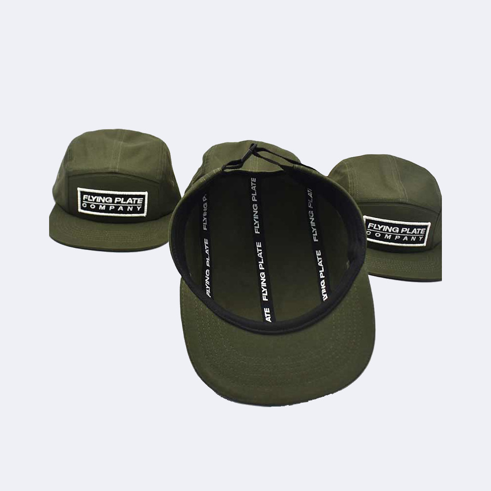 flying-plate-5-panel-kappe-gruen-hinten Flying Plate 5-Panel Kappe grün unten