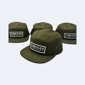 Flying Plate 5-Panel cap grün seitlich