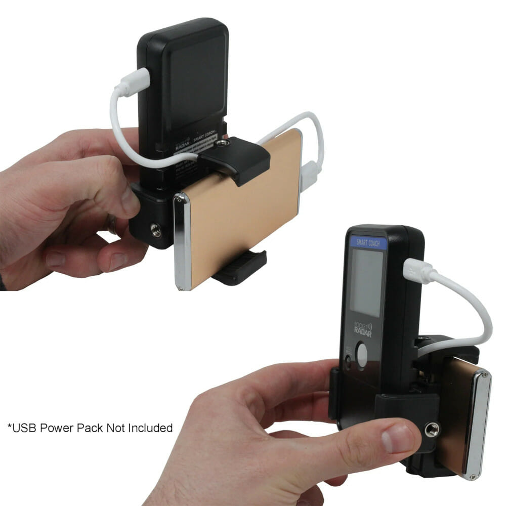 smart-coach-pocket-radar-universal-mount-power-bank Smart Coach Pocket Radar mit Powerbank