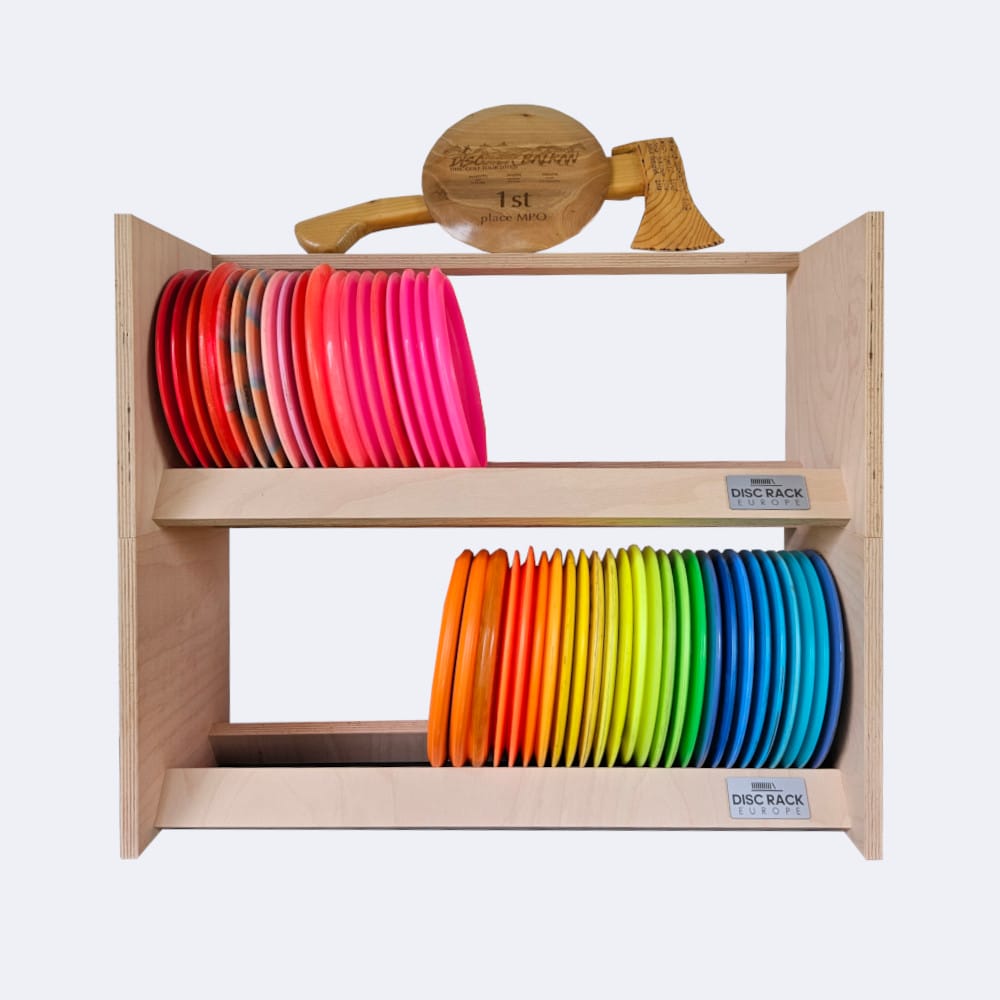disc-rack-europe-park-stackable-with-throphies Disc Rack Europe Park Job stacked