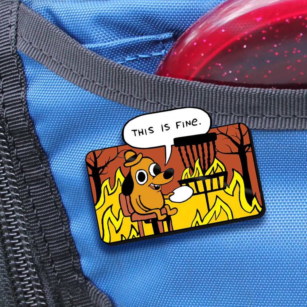 discgolfpin-this-is-fine Discgolfpin This is fine