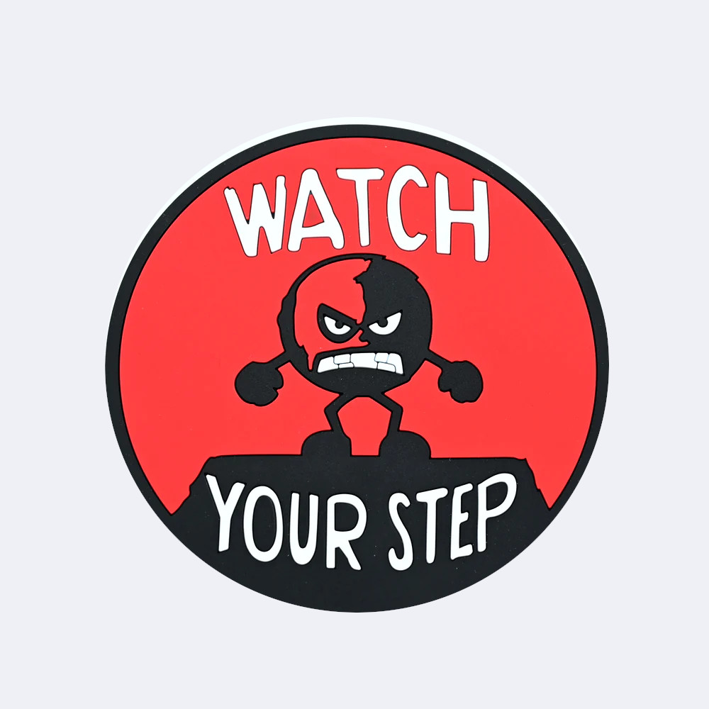 BounceBack-Disc-Golf-Marker-watch-your-step BounceBack Disc Golf Marker watch your step