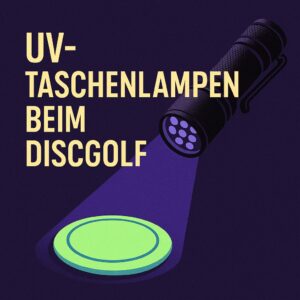 Titelbild UV Taschenlampen beim Discgolf