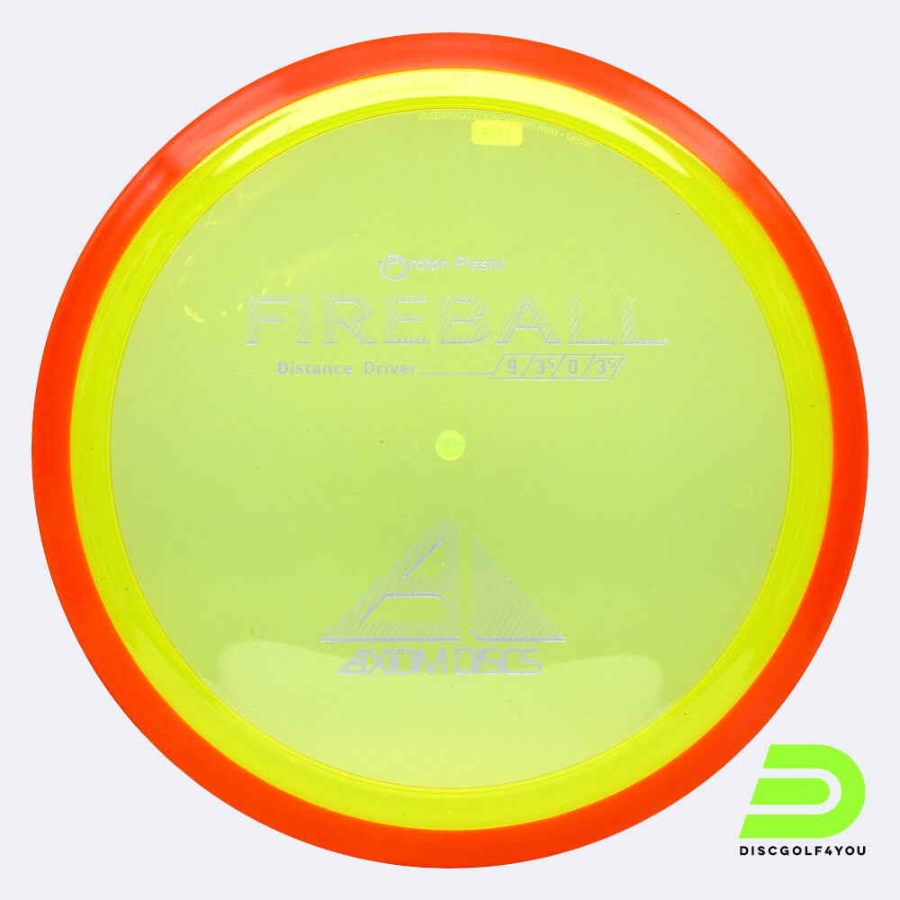 Axiom Fireball in yellow, proton plastic Axiom Fireball in yellow, proton plastic