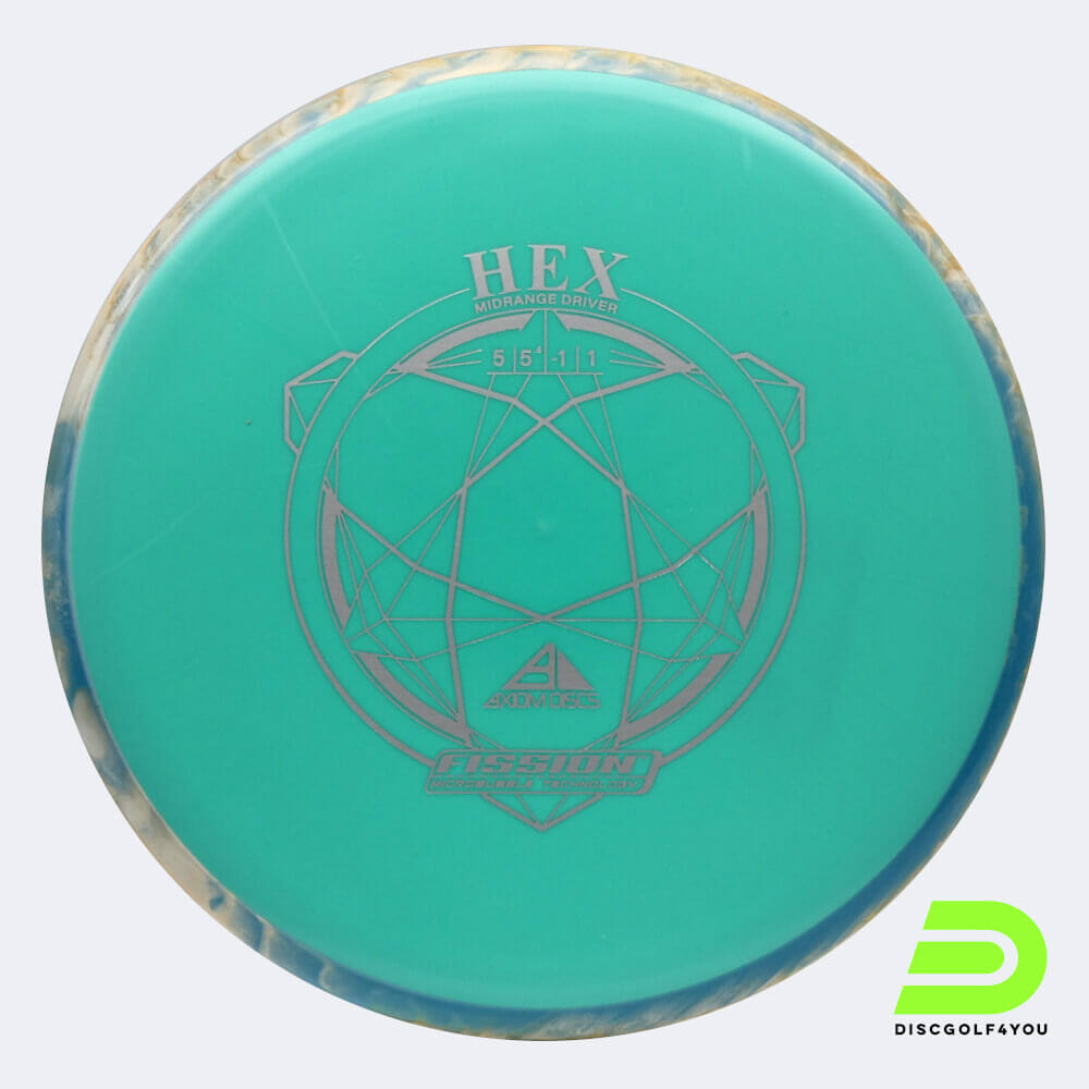 Axiom Hex in turquoise, fission plastic Axiom Hex in turquoise, fission plastic