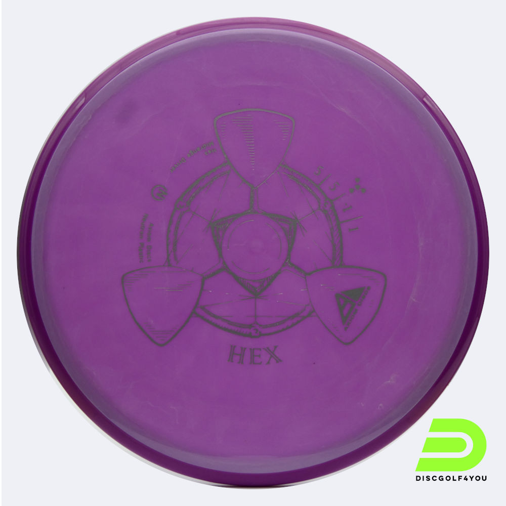 Axiom Hex in purple, neutron plastic Axiom Hex in purple, neutron plastic