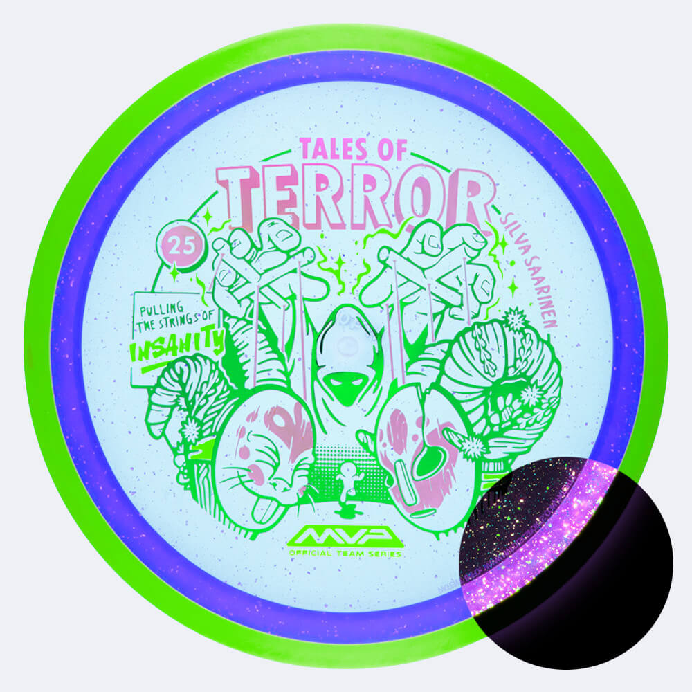 Axiom Insanity Halloween Edition in blue, particle glow proton plastic and glow effect Axiom Insanity Halloween Edition in blue, particle glow proton plastic and glow effect