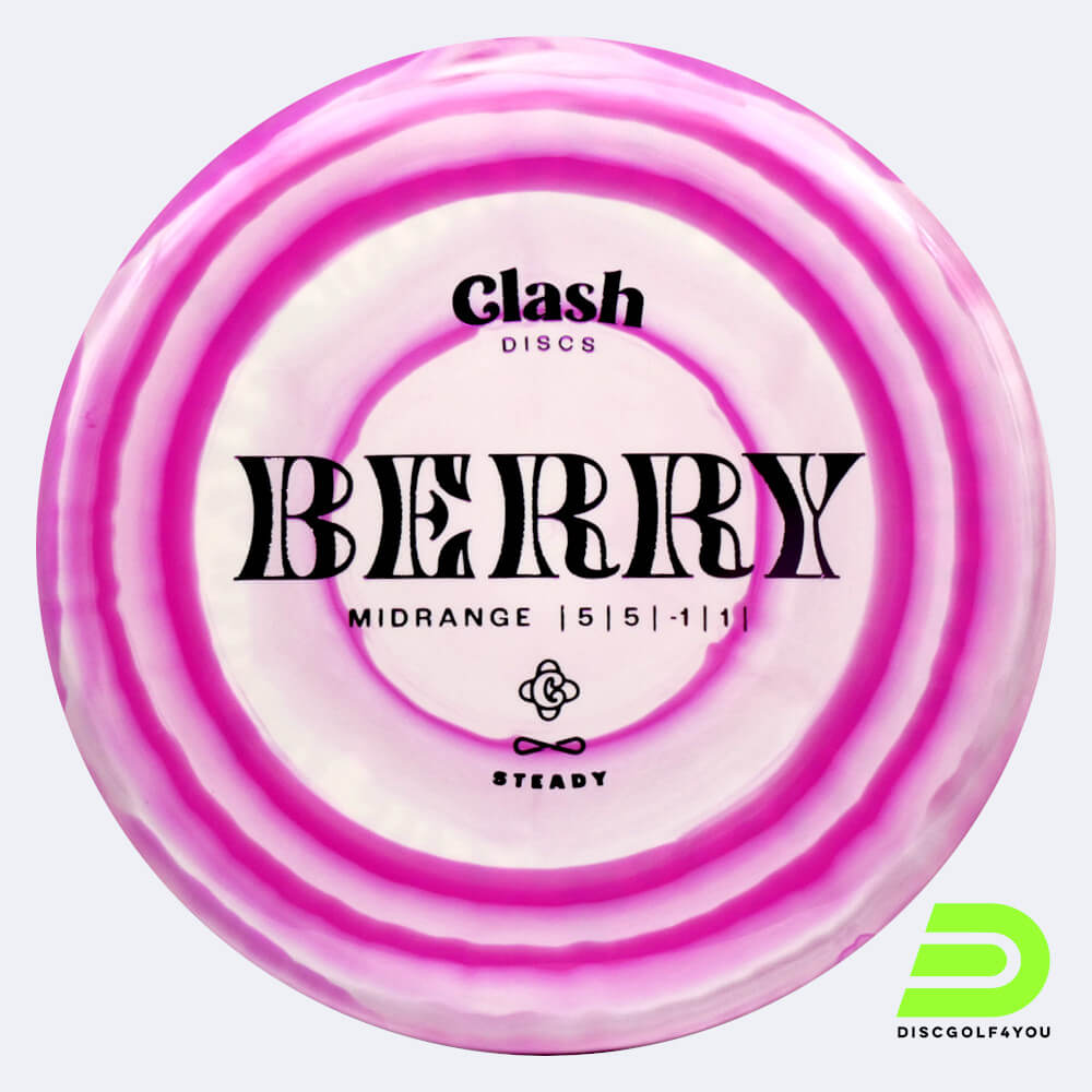 Clash Discs Berry in white-pink, steady ring plastic Clash Discs Berry in white-pink, steady ring plastic