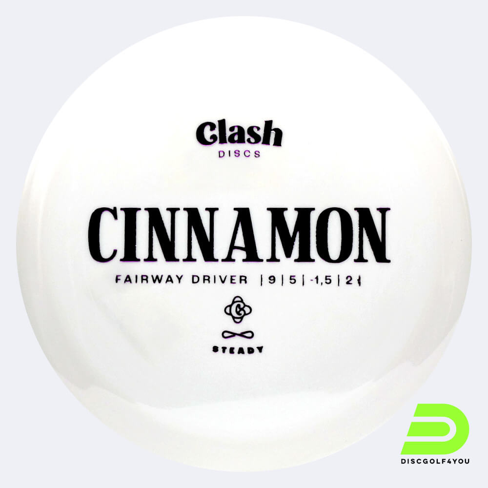 Clash Discs Cinnamon in white, steady plastic Clash Discs Cinnamon in white, steady plastic