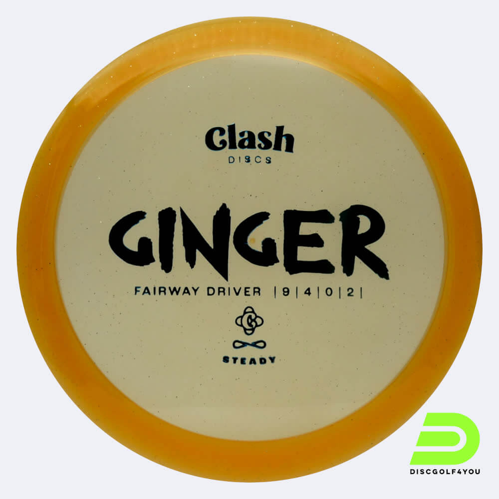 Clash Discs Ginger in classic-orange, steady plastic Clash Discs Ginger in classic-orange, steady plastic