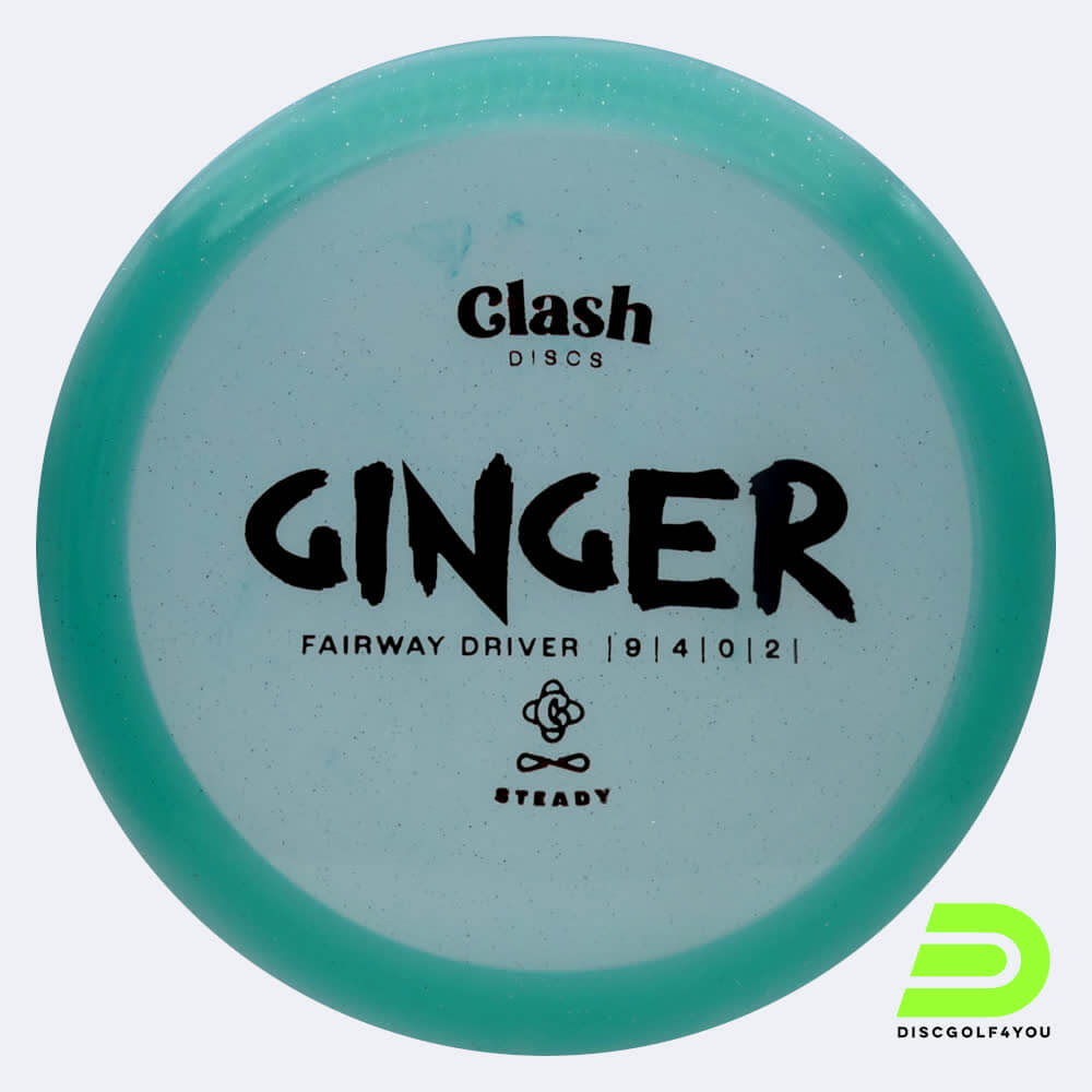 Clash Discs Ginger in turquoise, steady plastic Clash Discs Ginger in turquoise, steady plastic