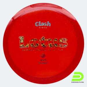 Clash Discs Lotus in rot, im Steady Kunststoff und ohne Spezialeffekt