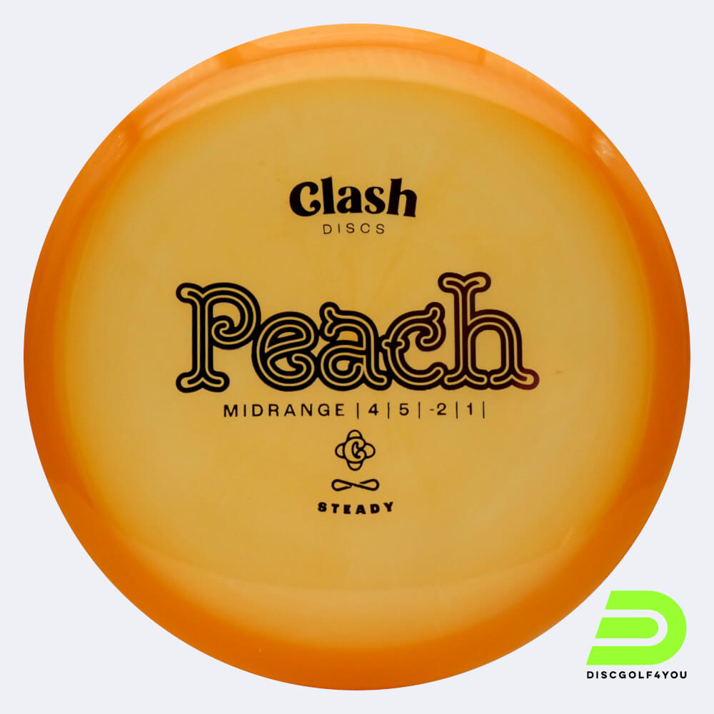 clash discs peach in orange, im steady kunststoff und ohne spezialeffekt Clash Discs Peach in orange, im Steady Kunststoff und ohne Spezialeffekt