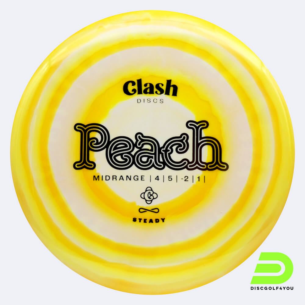 clash discs peach in weiss-gelb, im steady ring kunststoff und ohne spezialeffekt Clash Discs Peach in weiss-gelb, im Steady Ring Kunststoff und ohne Spezialeffekt