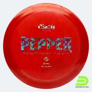 Clash Discs Pepper in red, steady plastic