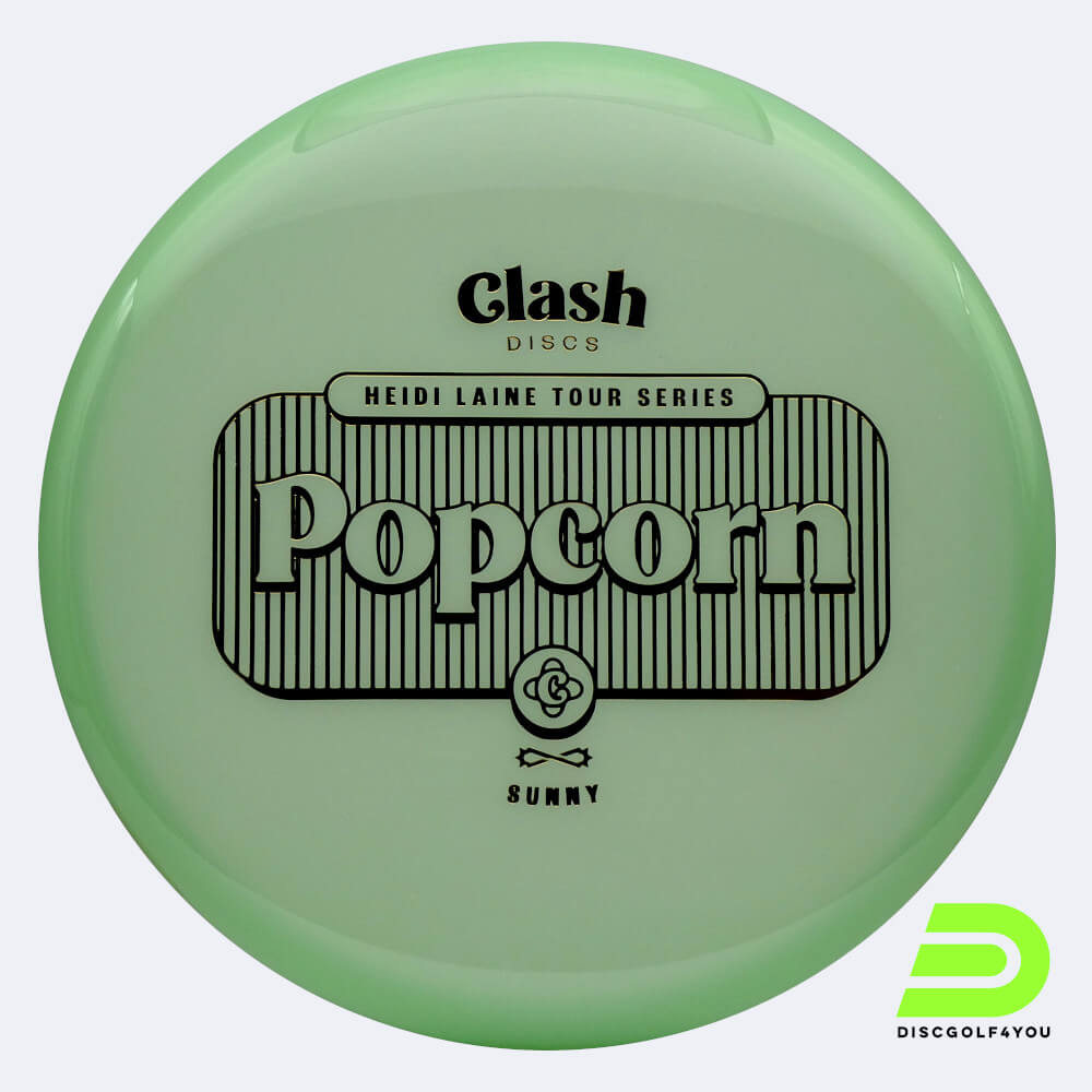 Clash Discs Popcorn - Heidi Laine Tour Series in light-green, sunny plastic Clash Discs Popcorn - Heidi Laine Tour Series in light-green, sunny plastic