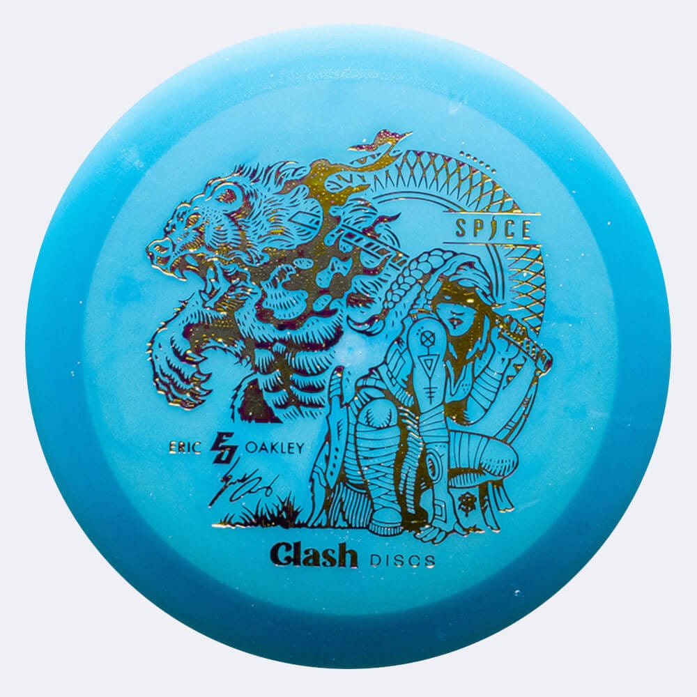 Clash Discs Spice - Eric Oakley Team Series in turquoise, steady plastic Clash Discs Spice - Eric Oakley Team Series in turquoise, steady plastic