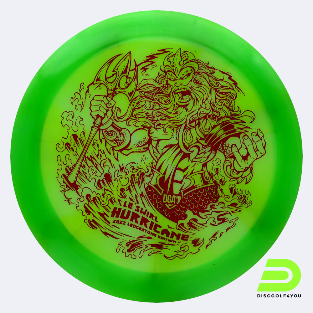 dga hurricane ledgestone edition 2022 in hellgrün, im le swirl kunststoff und burst spezialeffekt DGA Hurricane Ledgestone Edition 2022 in hellgrün, im LE Swirl Kunststoff und burst Spezialeffekt