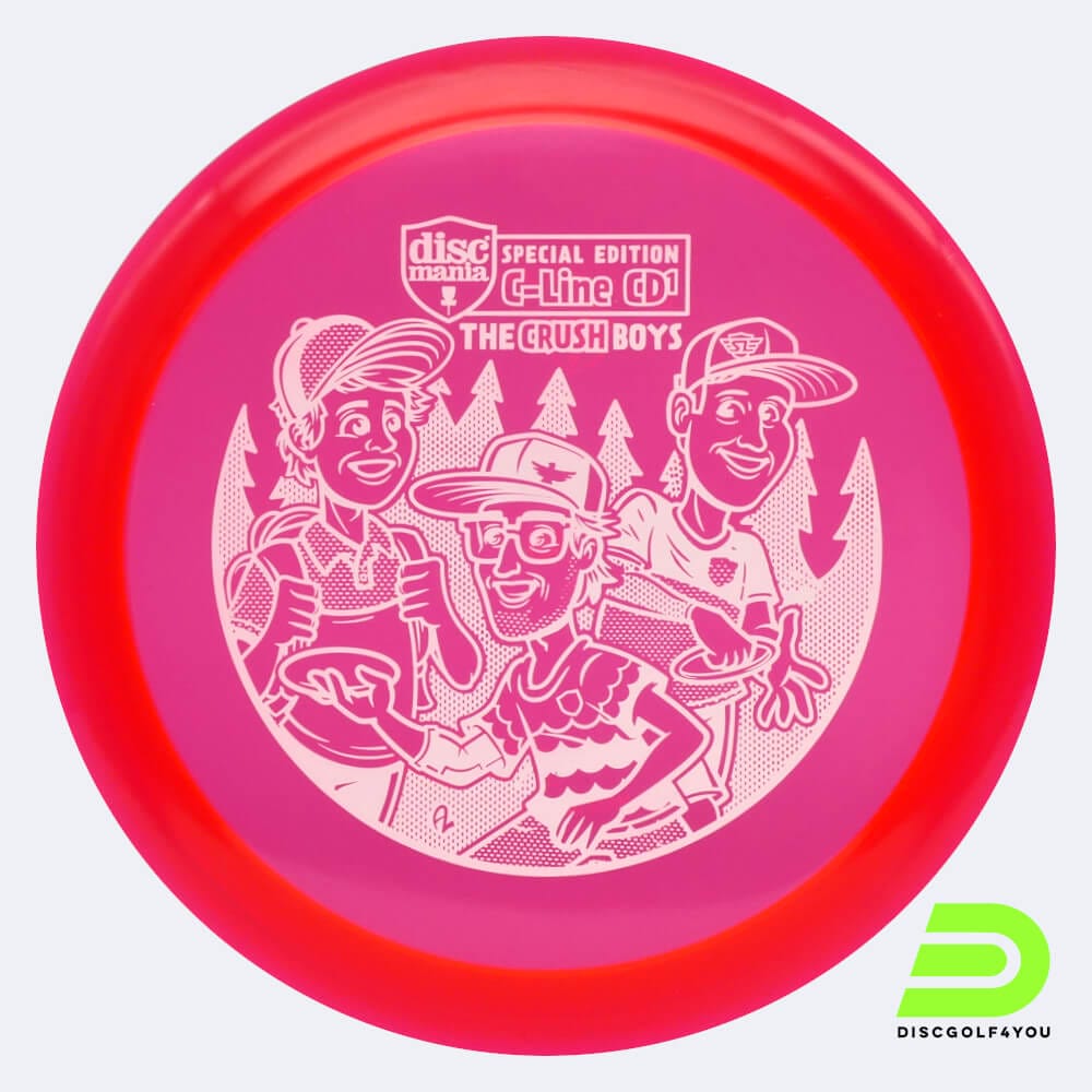 Discmania CD1 - Crush Boys Stamp in red, c-line plastic Discmania CD1 - Crush Boys Stamp in red, c-line plastic