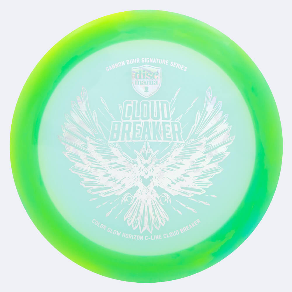 Discmania Cloud Breaker DD3 Gannon Buhr Signature Series in light-green, color glow horizon c-line plastic Discmania Cloud Breaker DD3 Gannon Buhr Signature Series in light-green, color glow horizon c-line plastic