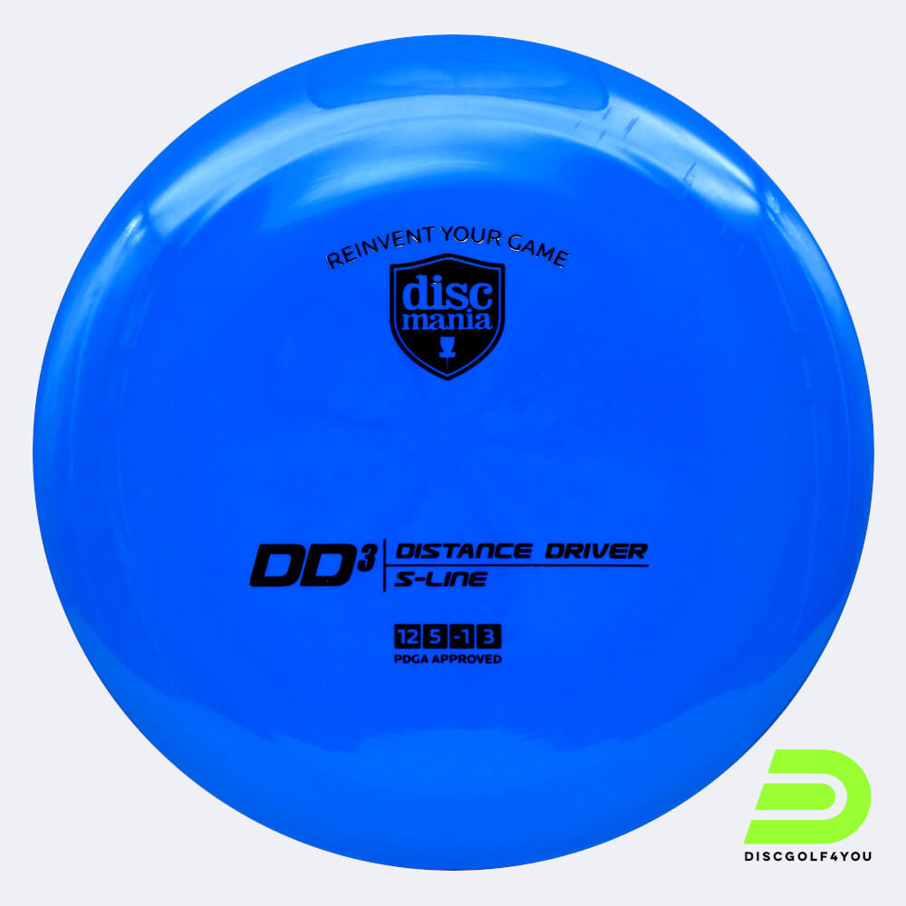 Discmania DD3 in blue, s-line plastic Discmania DD3 in blue, s-line plastic