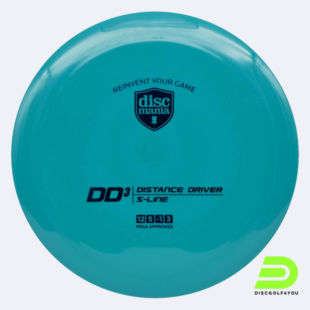 discmania dd3 in türkis, im s-line kunststoff und ohne spezialeffekt Discmania DD3 in türkis, im S-Line Kunststoff und ohne Spezialeffekt