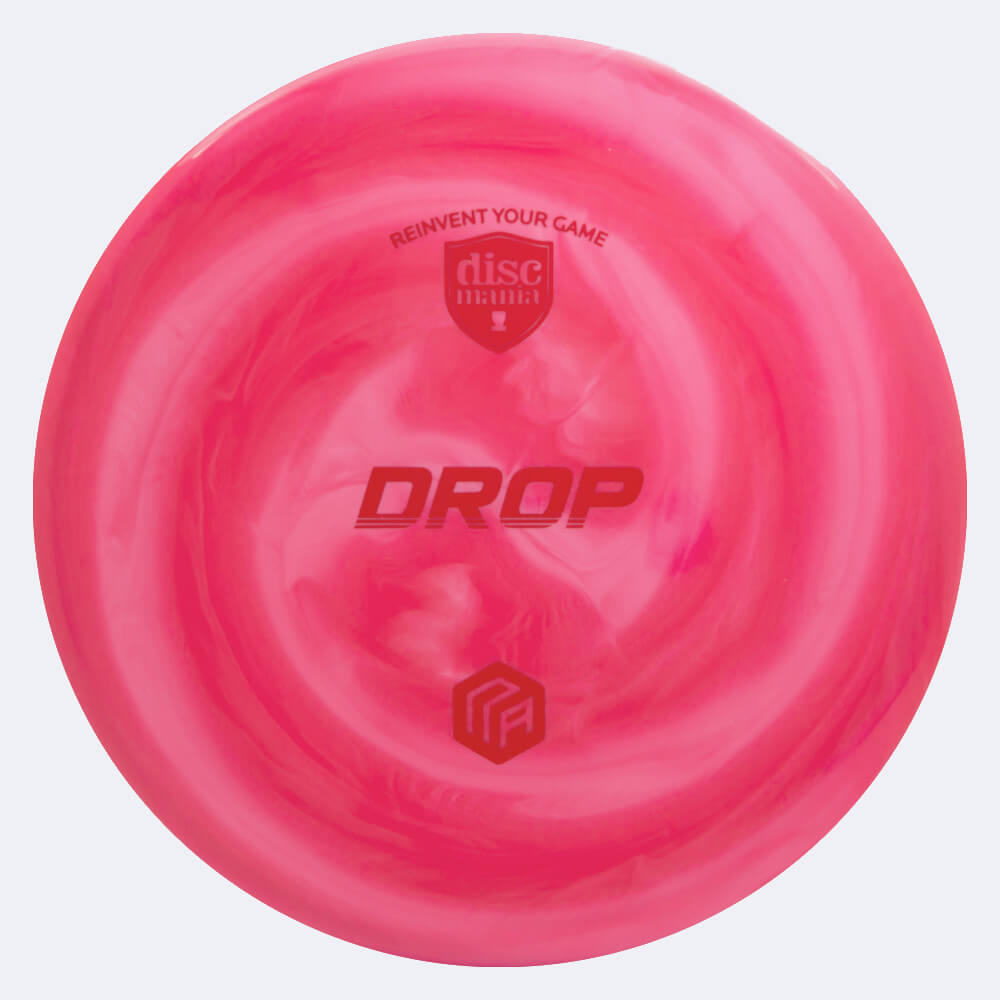 discmania drop niklas anttila creator series in rosa, im swirl s-line kunststoff und burst spezialeffekt Discmania Drop Niklas Anttila Creator Series in rosa, im Swirl S-line Kunststoff und burst Spezialeffekt