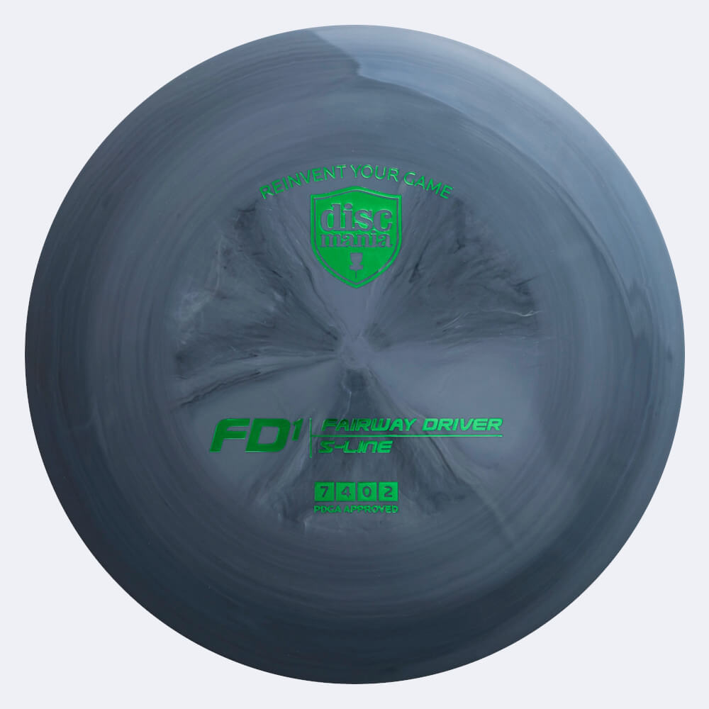 Discmania FD1 in grey, s-line plastic Discmania FD1 in grey, s-line plastic