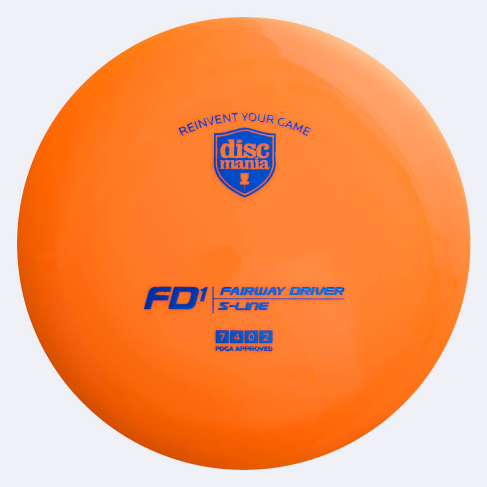 discmania fd1 in orange, im s-line kunststoff und ohne spezialeffekt Discmania FD1 in orange, im S-Line Kunststoff und ohne Spezialeffekt