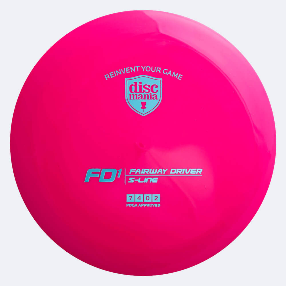 Discmania FD1 in pink, s-line plastic Discmania FD1 in pink, s-line plastic
