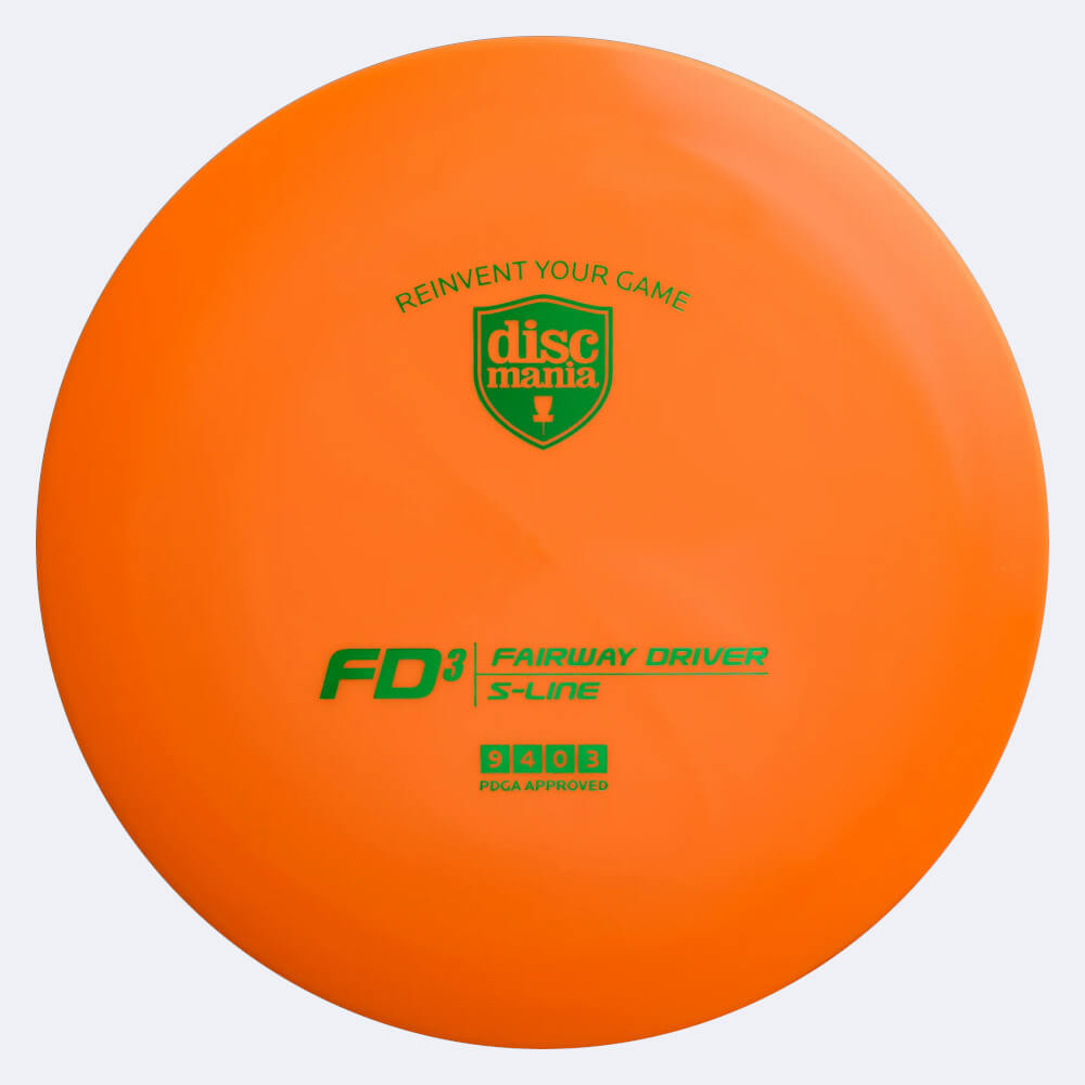 Discmania FD3 in classic-orange, s-line plastic Discmania FD3 in classic-orange, s-line plastic