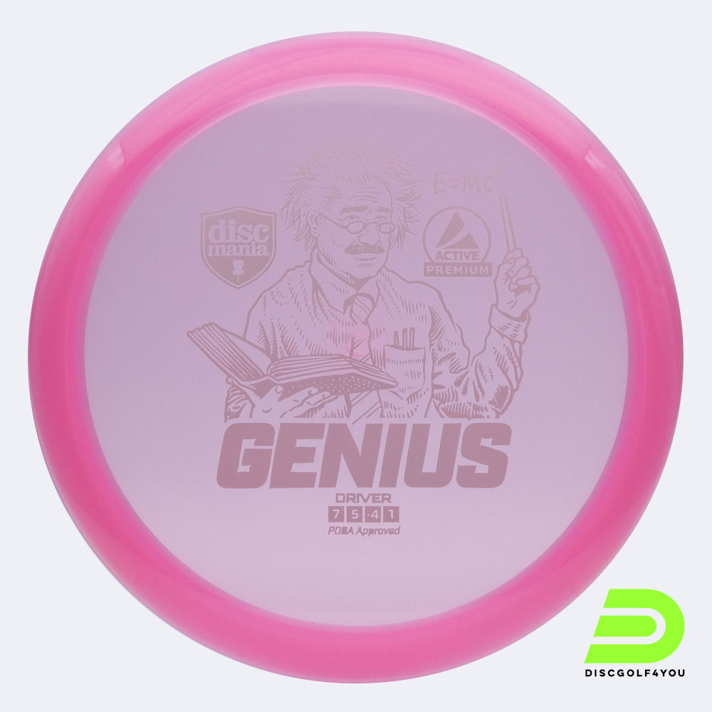 discmania genius in rosa, im active premium kunststoff und ohne spezialeffekt Discmania Genius in rosa, im Active Premium Kunststoff und ohne Spezialeffekt