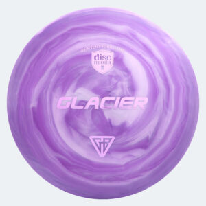 Discmania Glacier in violett, im Swirl S-line Kunststoff und burst Spezialeffekt