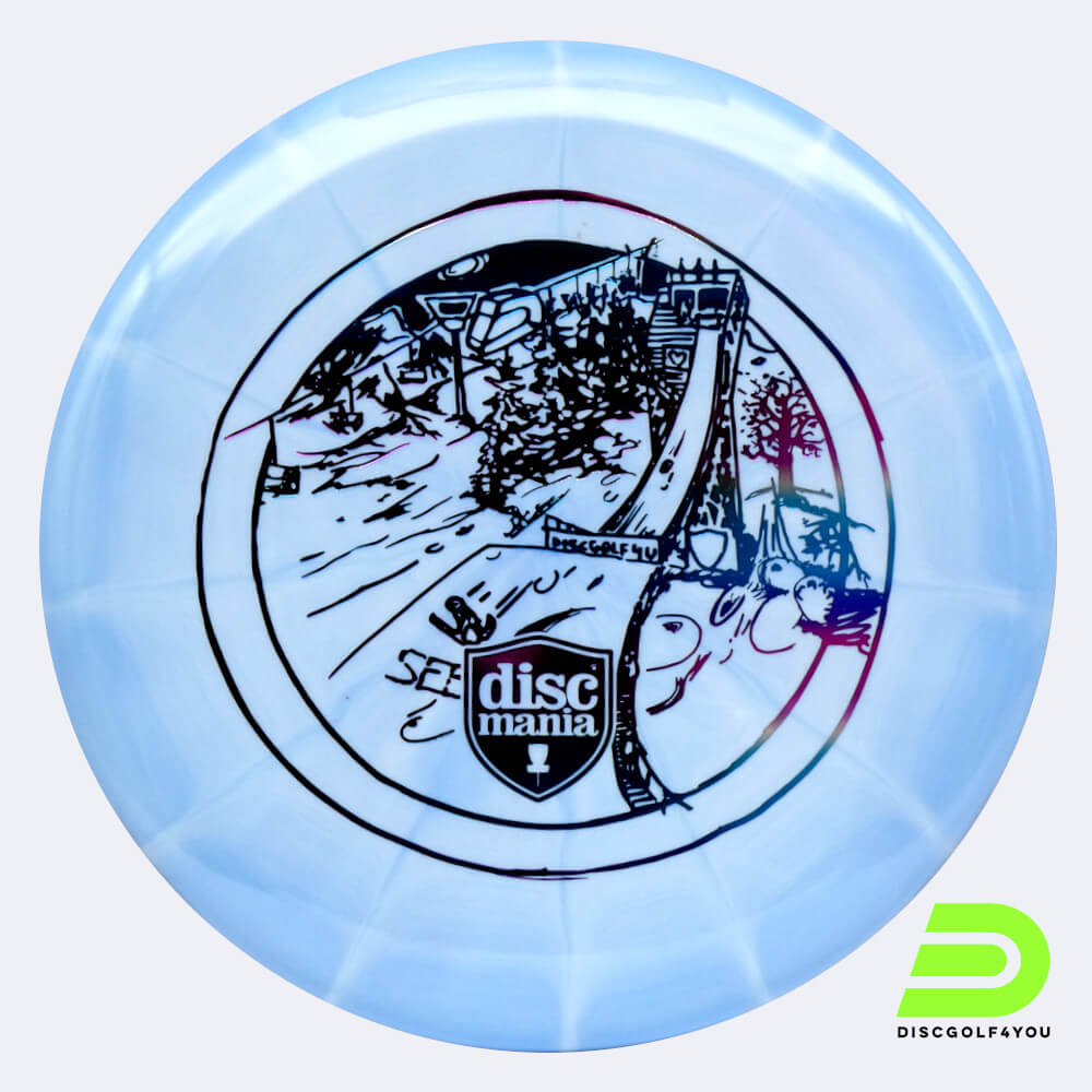 Discmania Link - Discgolf4you Series in light-blue, lux vapor plastic and burst effect Discmania Link - Discgolf4you Series in light-blue, lux vapor plastic and burst effect
