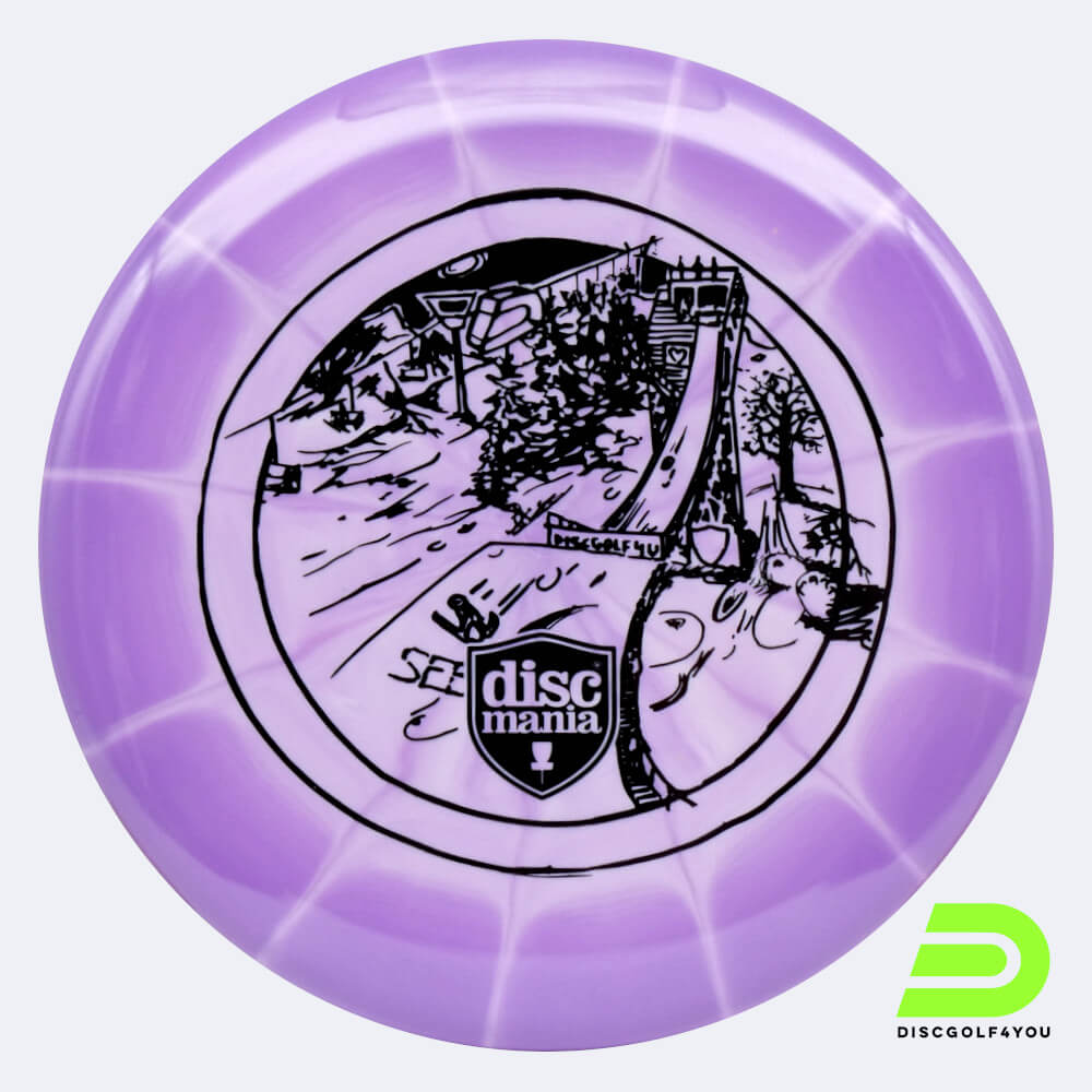 discmania link - discgolf4you series in violett, im lux vapor kunststoff und burst spezialeffekt Discmania Link - Discgolf4you Series in violett, im Lux Vapor Kunststoff und burst Spezialeffekt