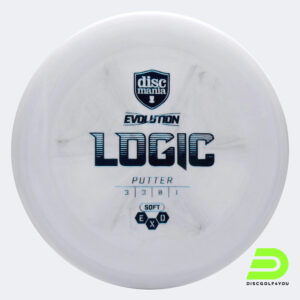Discmania Logic in white, exo soft plastic