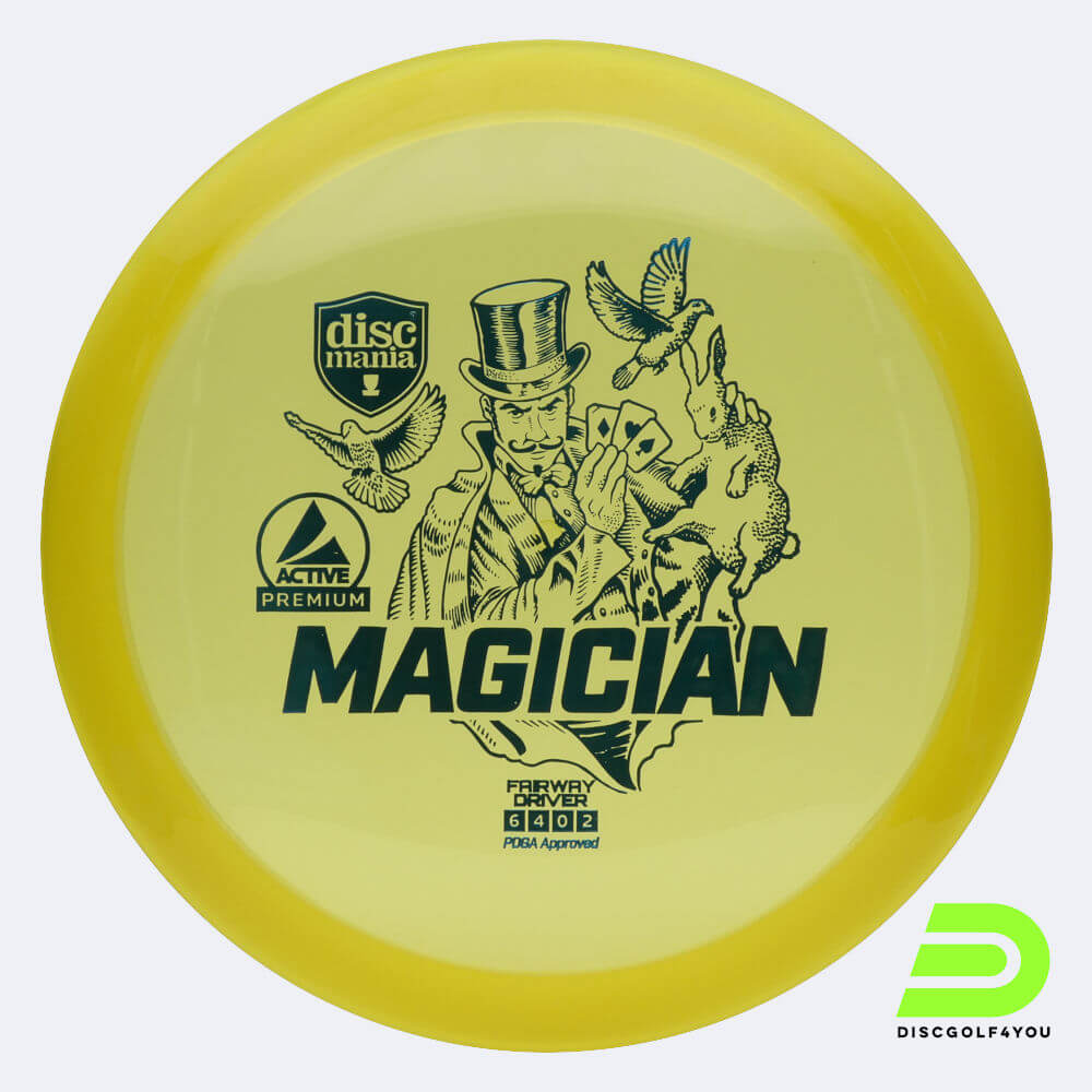Discmania Magician in yellow, active premium plastic Discmania Magician in yellow, active premium plastic