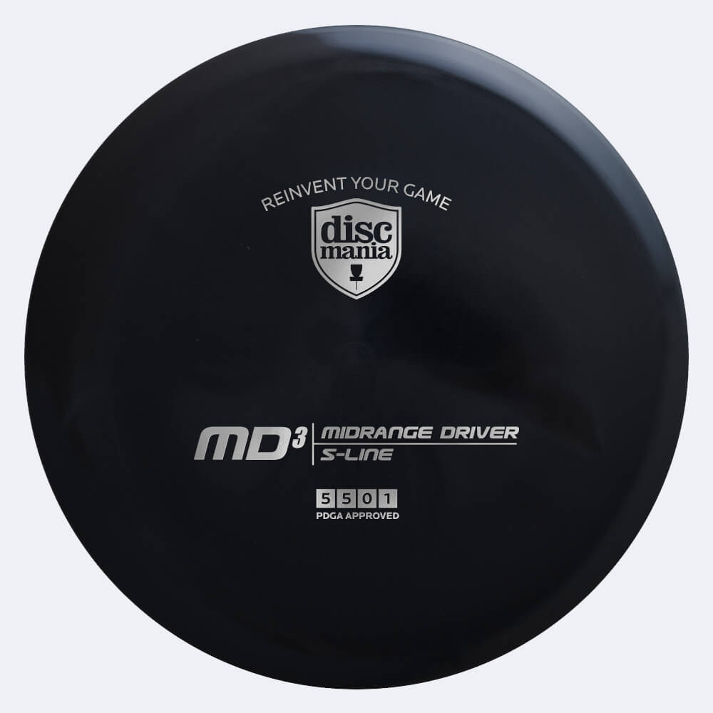 Discmania MD3 in black, s-line plastic Discmania MD3 in black, s-line plastic