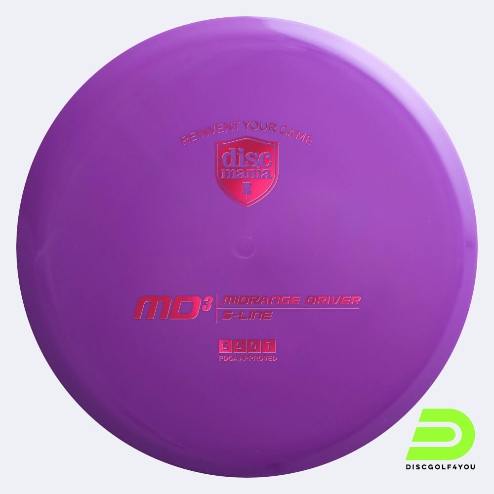 Discmania MD3 in purple, s-line plastic Discmania MD3 in purple, s-line plastic