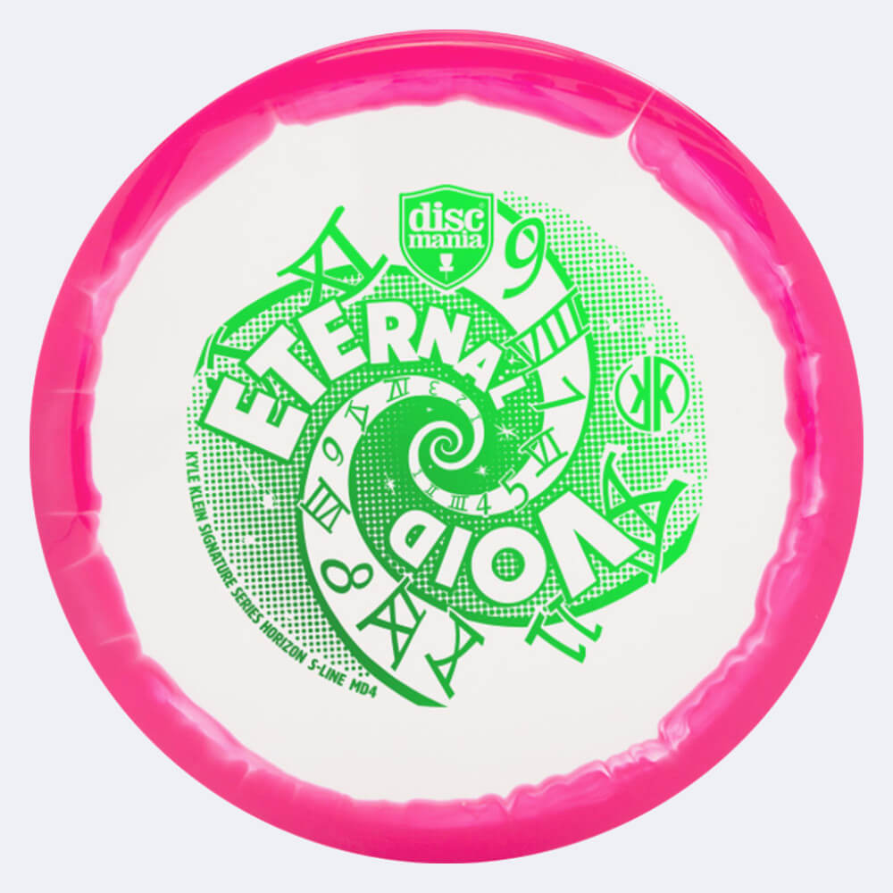 discmania md4 - eternal void kyle klein signature series in weiss-rosa, im s-line horizon kunststoff und ohne spezialeffekt Discmania MD4 - Eternal Void Kyle Klein Signature Series in weiss-rosa, im S-Line Horizon Kunststoff und ohne Spezialeffekt