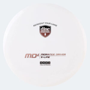 Discmania MD4 in white, s-line plastic