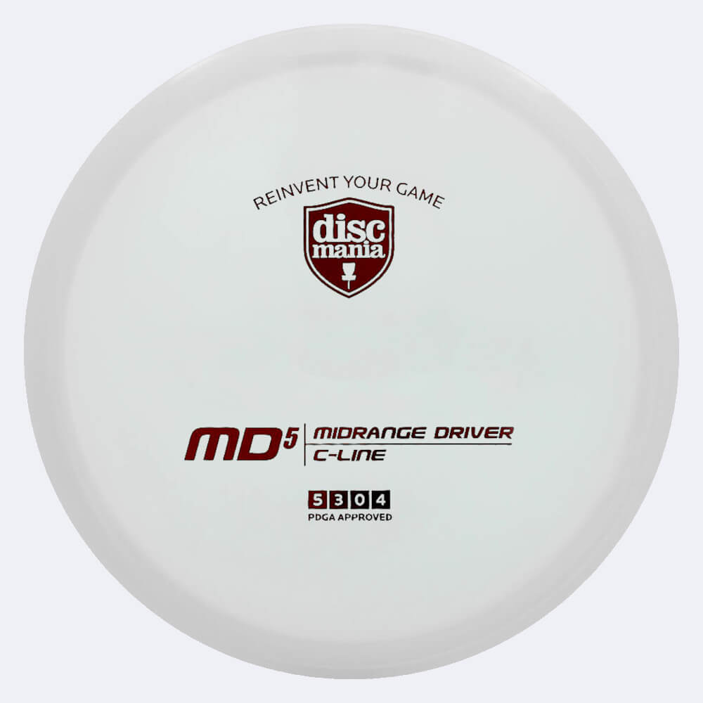discmania md5 in weiss, im c-line kunststoff und ohne spezialeffekt Discmania MD5 in weiss, im C-Line Kunststoff und ohne Spezialeffekt