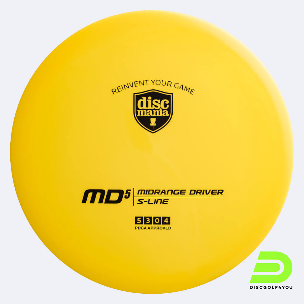 discmania md5 in gelb, im s-line kunststoff und ohne spezialeffekt Discmania MD5 in gelb, im S-Line Kunststoff und ohne Spezialeffekt