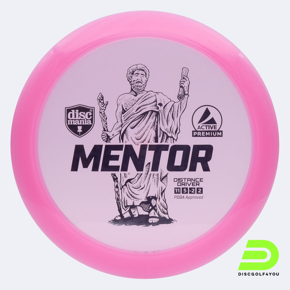 Discmania Mentor in pink, active premium plastic Discmania Mentor in pink, active premium plastic