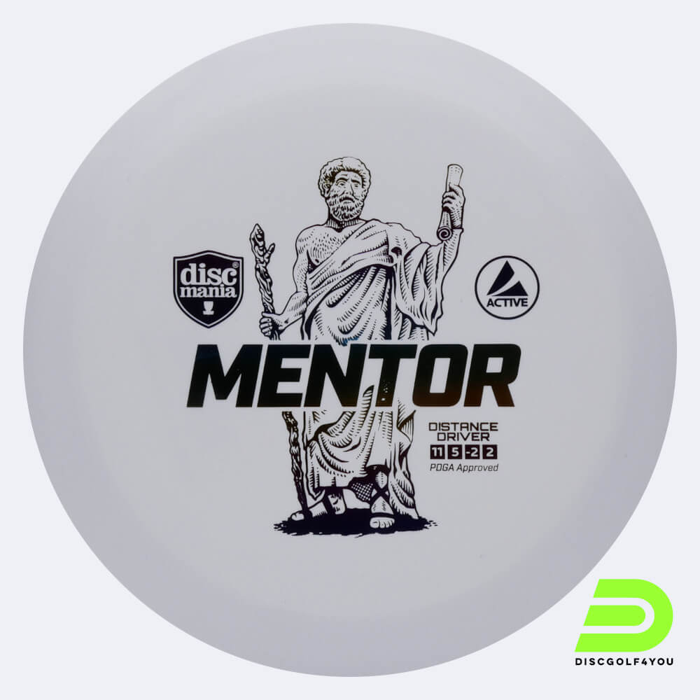 Discmania Mentor in white, active plastic Discmania Mentor in white, active plastic