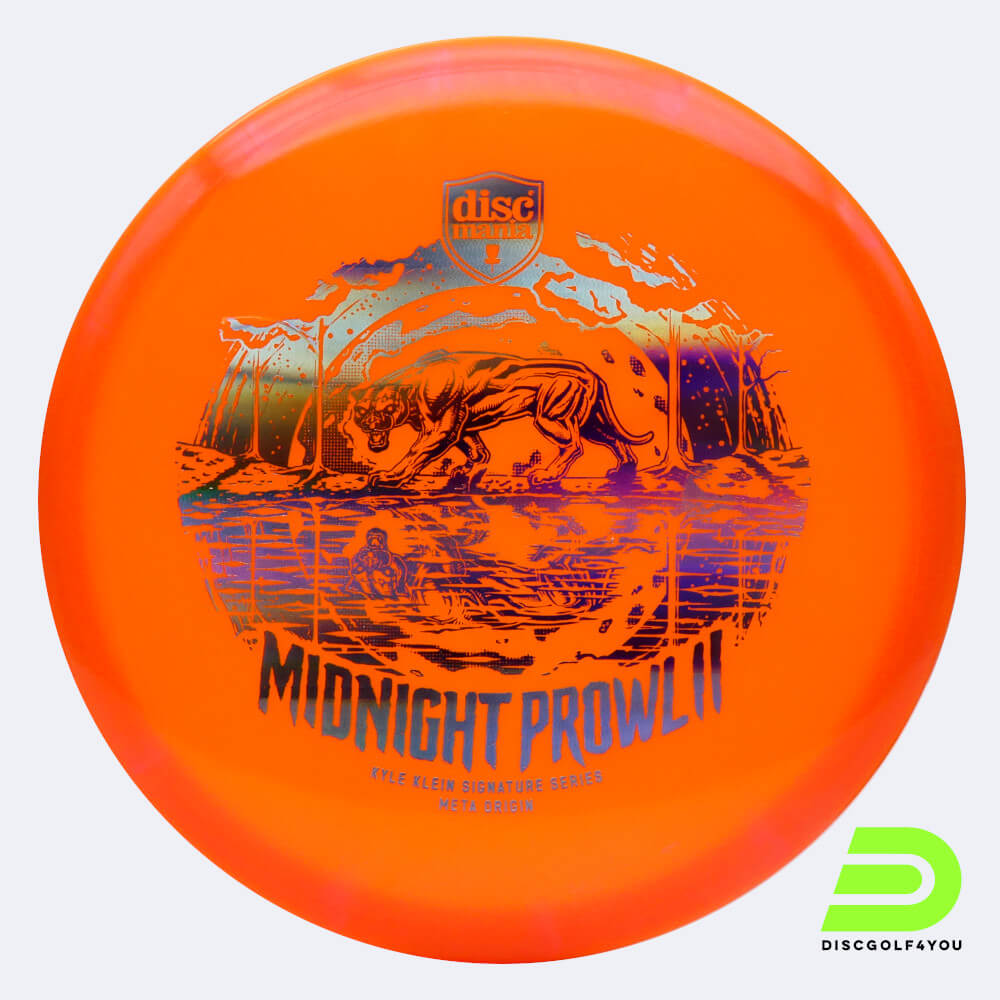 discmania midnight prowl 2 origin - kyle klein signature series in orange, im meta kunststoff und ohne spezialeffekt Discmania Midnight Prowl 2 Origin - Kyle Klein Signature Series in orange, im Meta Kunststoff und ohne Spezialeffekt