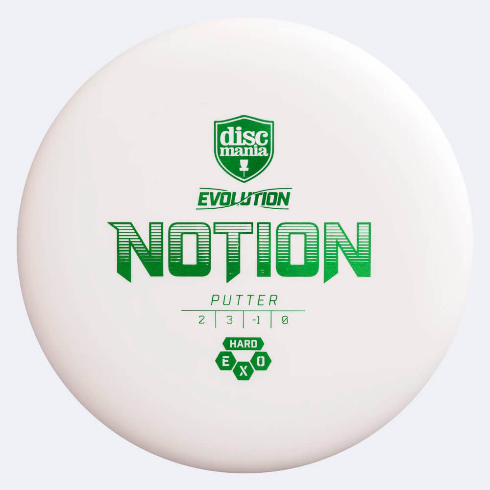 Discmania Notion in white, exo hard plastic Discmania Notion in white, exo hard plastic