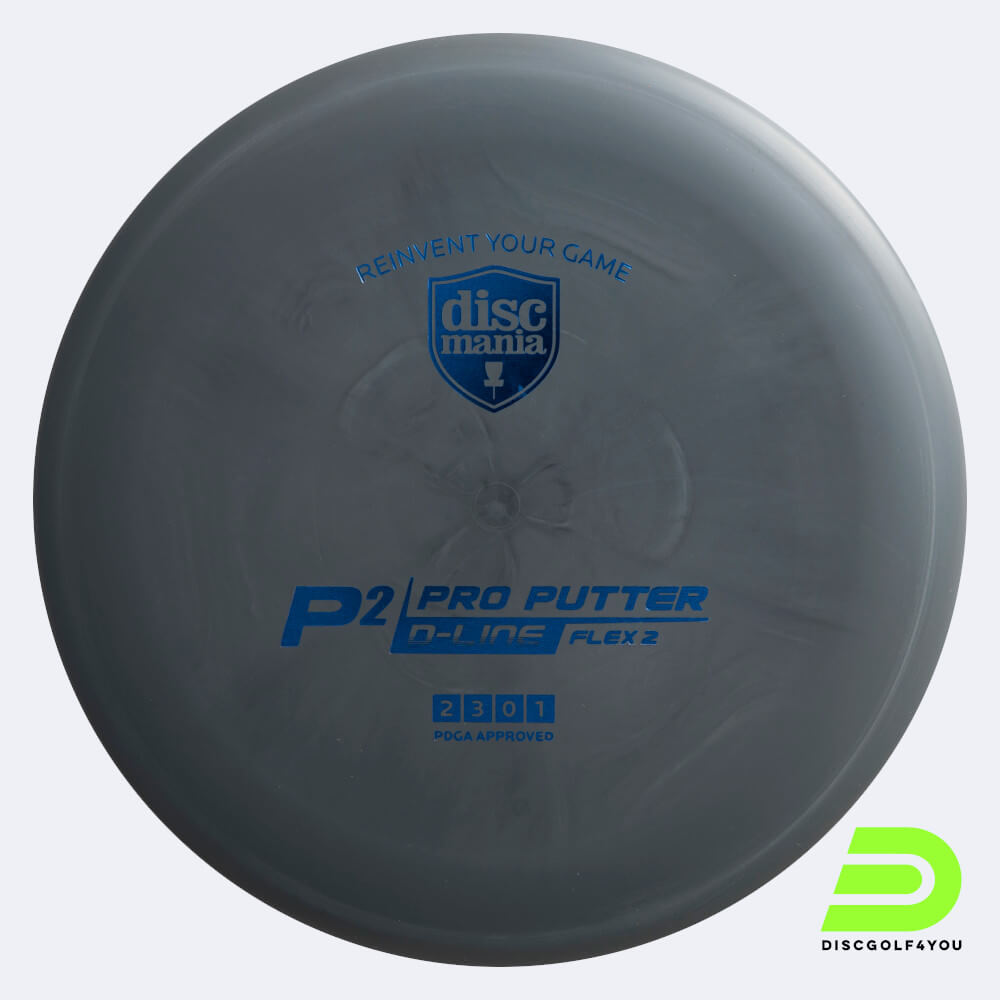 discmania p2 in grau, im d-line flex 2 kunststoff und ohne spezialeffekt Discmania P2 in grau, im D-Line Flex 2 Kunststoff und ohne Spezialeffekt