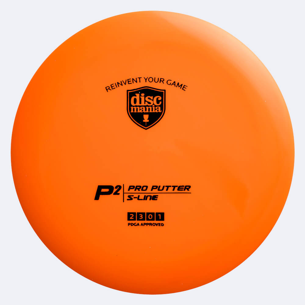 Discmania P2 in classic-orange, s-line plastic Discmania P2 in classic-orange, s-line plastic